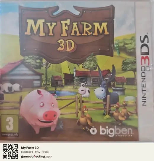 My Farm 3D Nintendo 3DS, PAL box front