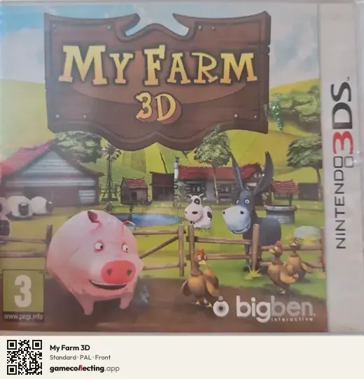 My Farm 3D Nintendo 3DS, PAL box front