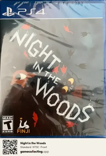Night in the Woods PlayStation 4, NTSC box front