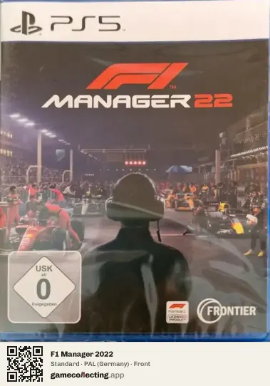 F1 Manager 2022 PlayStation 5, Germany box front