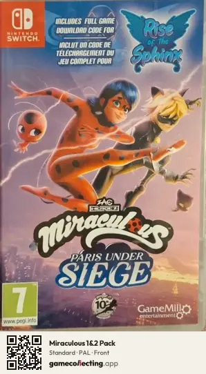 Miraculous 1&2 Pack Nintendo Switch, PAL box front