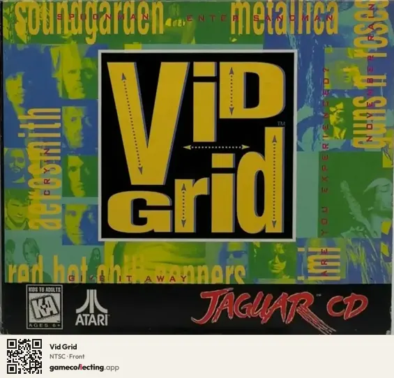 Vid Grid Atari Jaguar CD, NTSC box front