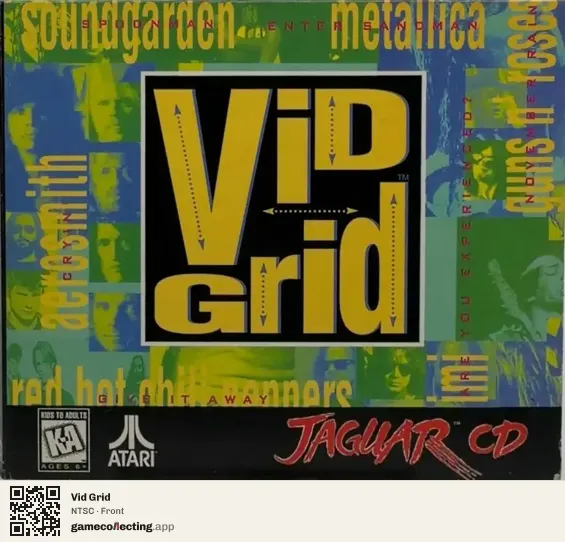 Vid Grid Atari Jaguar CD, NTSC box front