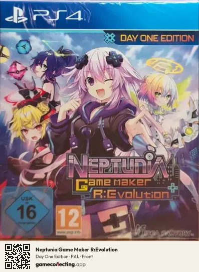 Neptunia Game Maker R:Evolution PlayStation 4, PAL box front
