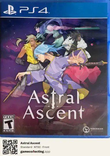 Astral Ascent PlayStation 4, NTSC box front