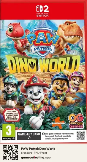 PAW Patrol: Dino World Nintendo Switch 2, PAL box front