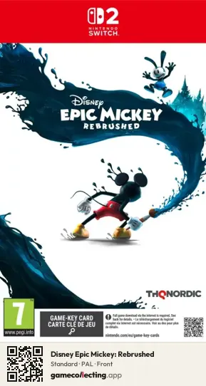 Disney Epic Mickey: Rebrushed Nintendo Switch 2, PAL box front