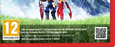 Xenoblade Chronicles 2, the PEGI square on its front