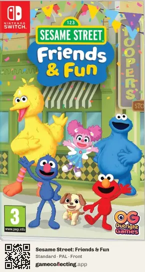 Sesame Street: Friends & Fun Nintendo Switch, PAL box front