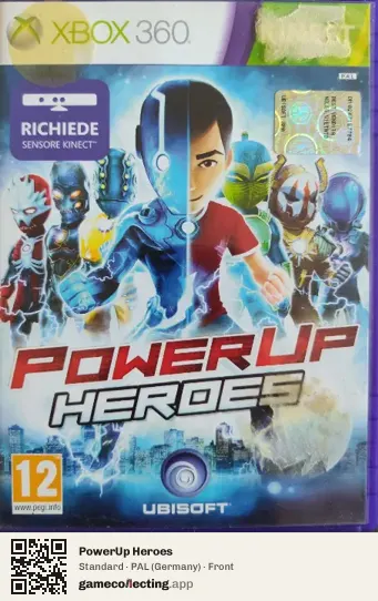 PowerUp Heroes Xbox 360, Germany box front