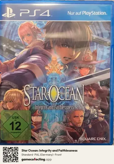 Star Ocean: Integrity and Faithlessness PlayStation 4, Germany box front