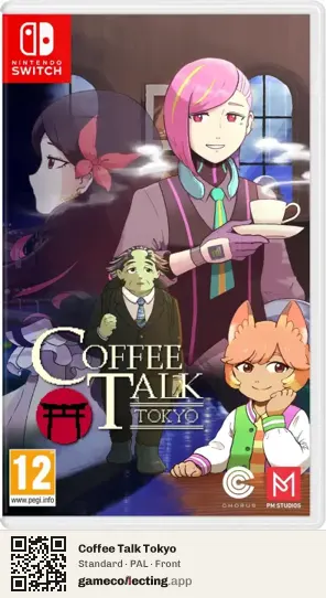 Coffee Talk Tokyo Nintendo Switch, PAL box front