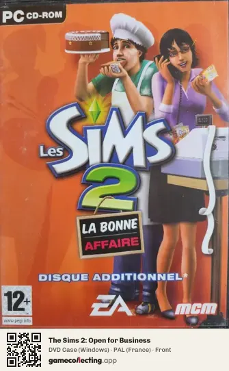 The Sims 2: Open for Business Computer, France box front