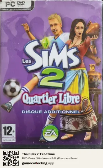 The Sims 2: FreeTime Computer, France box front