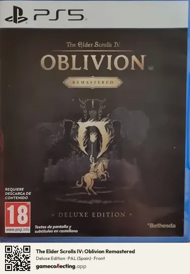 The Elder Scrolls IV: Oblivion Remastered PlayStation 5, Spain box front