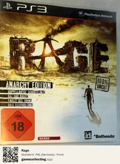 Rage PlayStation 3, Germany box front