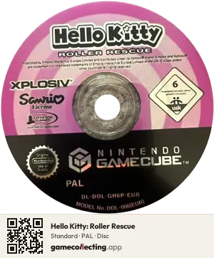 Hello Kitty: Roller Rescue Nintendo GameCube, PAL disc