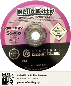 Hello Kitty: Roller Rescue Nintendo GameCube, PAL disc