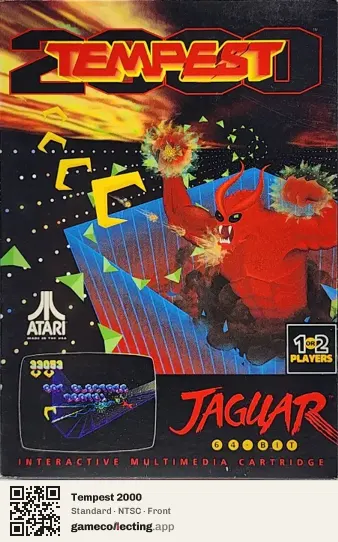 Tempest 2000 Atari Jaguar, NTSC box front