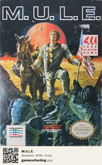 M.U.L.E. Nintendo Entertainment System, NTSC box front
