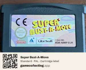 Super Bust-A-Move Game Boy Advance, PAL cartridge label