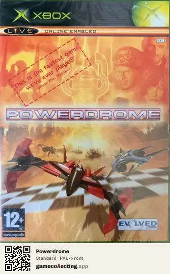 Powerdrome Xbox, PAL box front