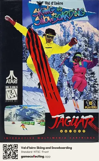 Val d'Isère Skiing and Snowboarding Atari Jaguar, NTSC box front