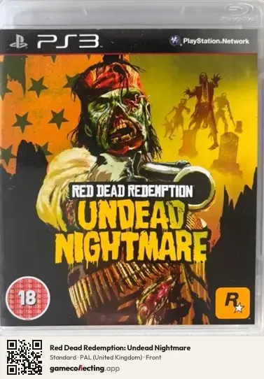 Red Dead Redemption: Undead Nightmare PlayStation 3, United Kingdom box front