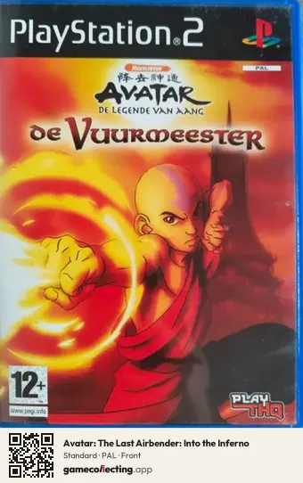 Avatar: The Last Airbender: Into the Inferno PlayStation 2, PAL box front