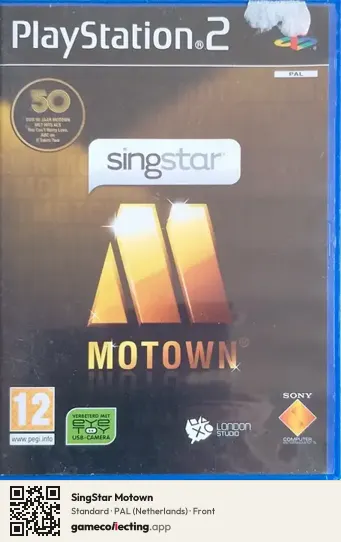 SingStar Motown PlayStation 2, Netherlands box front