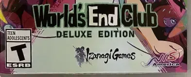 World's End Club, the ESRB box on its front