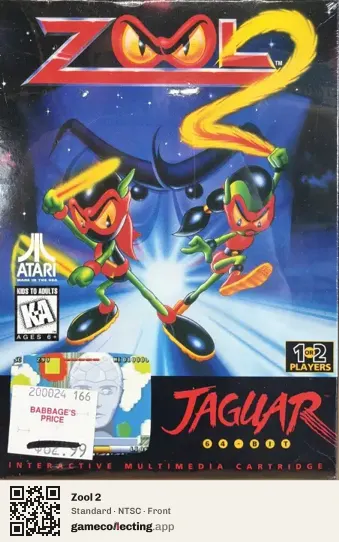 Zool 2 Atari Jaguar, NTSC box front