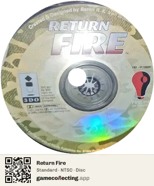 Return Fire 3DO Interactive Multiplayer, NTSC disc