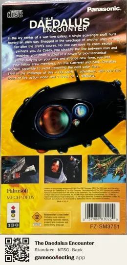 The Daedalus Encounter 3DO Interactive Multiplayer, NTSC box back