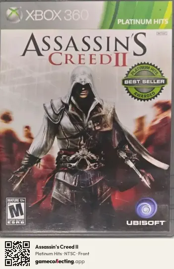 Assassin's Creed II Xbox 360, NTSC box front