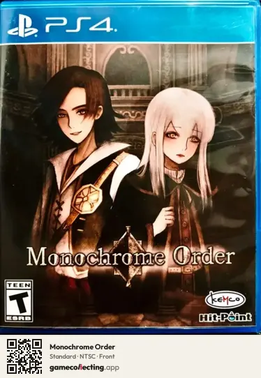 Monochrome Order PlayStation 4, NTSC box front