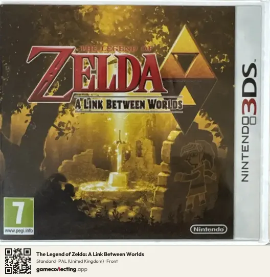 The Legend of Zelda: A Link Between Worlds Nintendo 3DS, United Kingdom box front