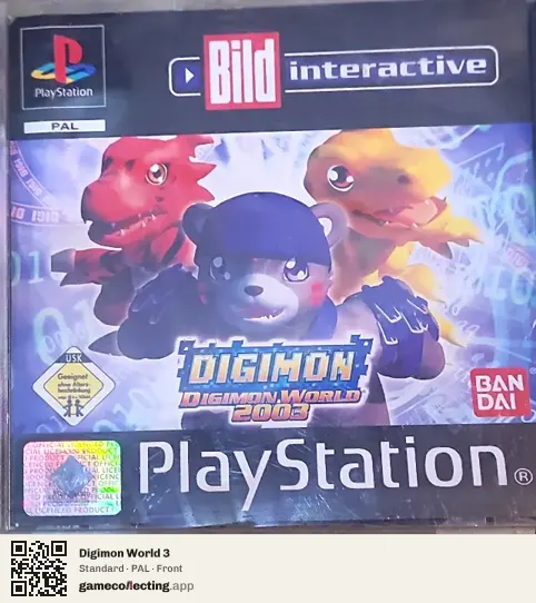 Digimon World 3 PlayStation, PAL box front