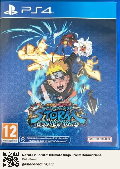 Naruto x Boruto: Ultimate Ninja Storm Connections PlayStation 4, PAL box front