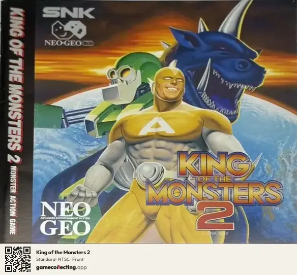 King of the Monsters 2 Neo Geo CD, NTSC box front