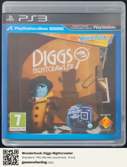 Wonderbook: Diggs Nightcrawler PlayStation 3, Nordic countries box front
