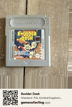 Boulder Dash Game Boy, PAL cartridge label