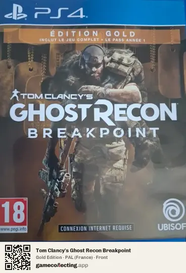 Tom Clancy's Ghost Recon Breakpoint PlayStation 4, France box front