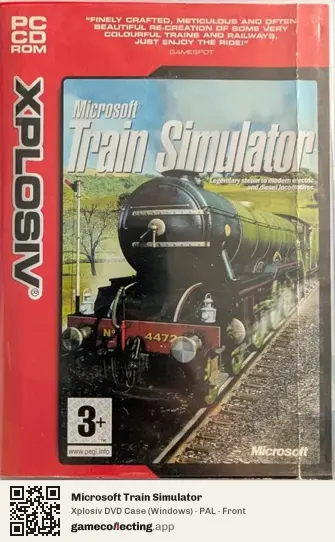 Microsoft Train Simulator Computer, PAL box front