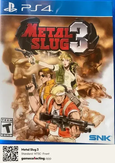 Metal Slug 3 PlayStation 4, NTSC box front