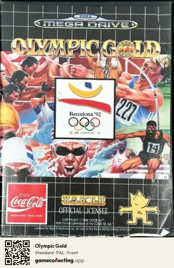 Olympic Gold Sega Mega Drive / Genesis, PAL box front