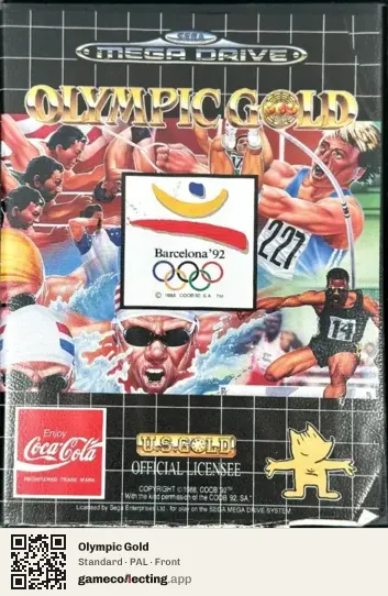 Olympic Gold Sega Mega Drive / Genesis, PAL box front