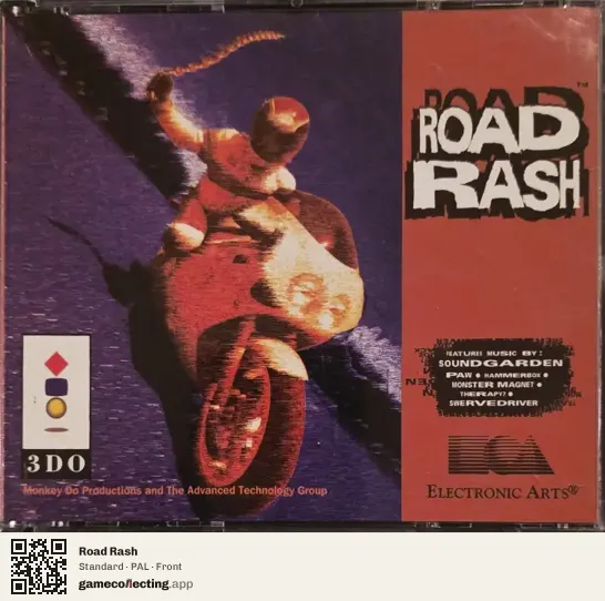 Road Rash 3DO Interactive Multiplayer, PAL box front