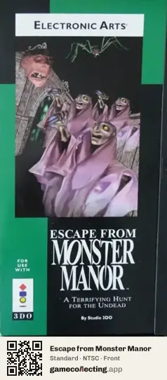 Escape from Monster Manor 3DO Interactive Multiplayer, NTSC box front
