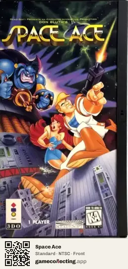 Space Ace 3DO Interactive Multiplayer, NTSC box front